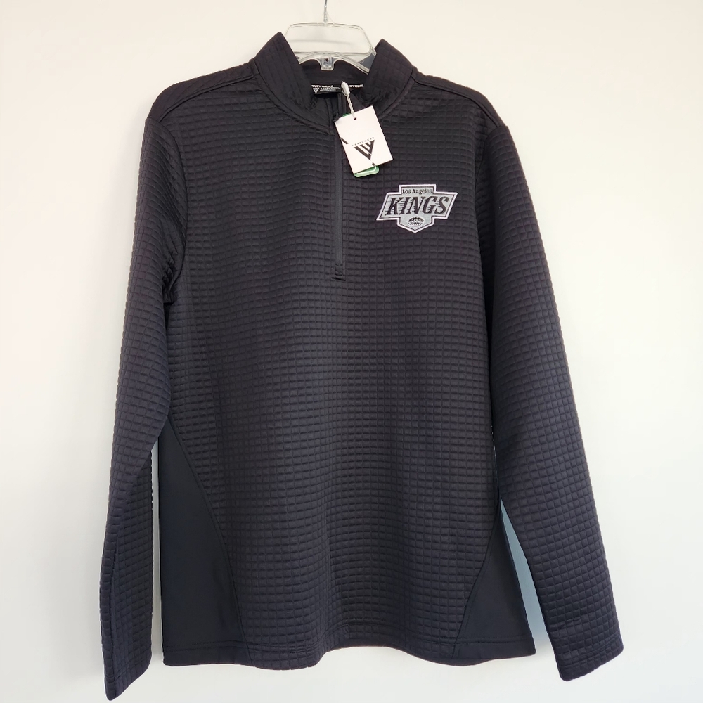 Men's Black Quarter-Zip Sweater